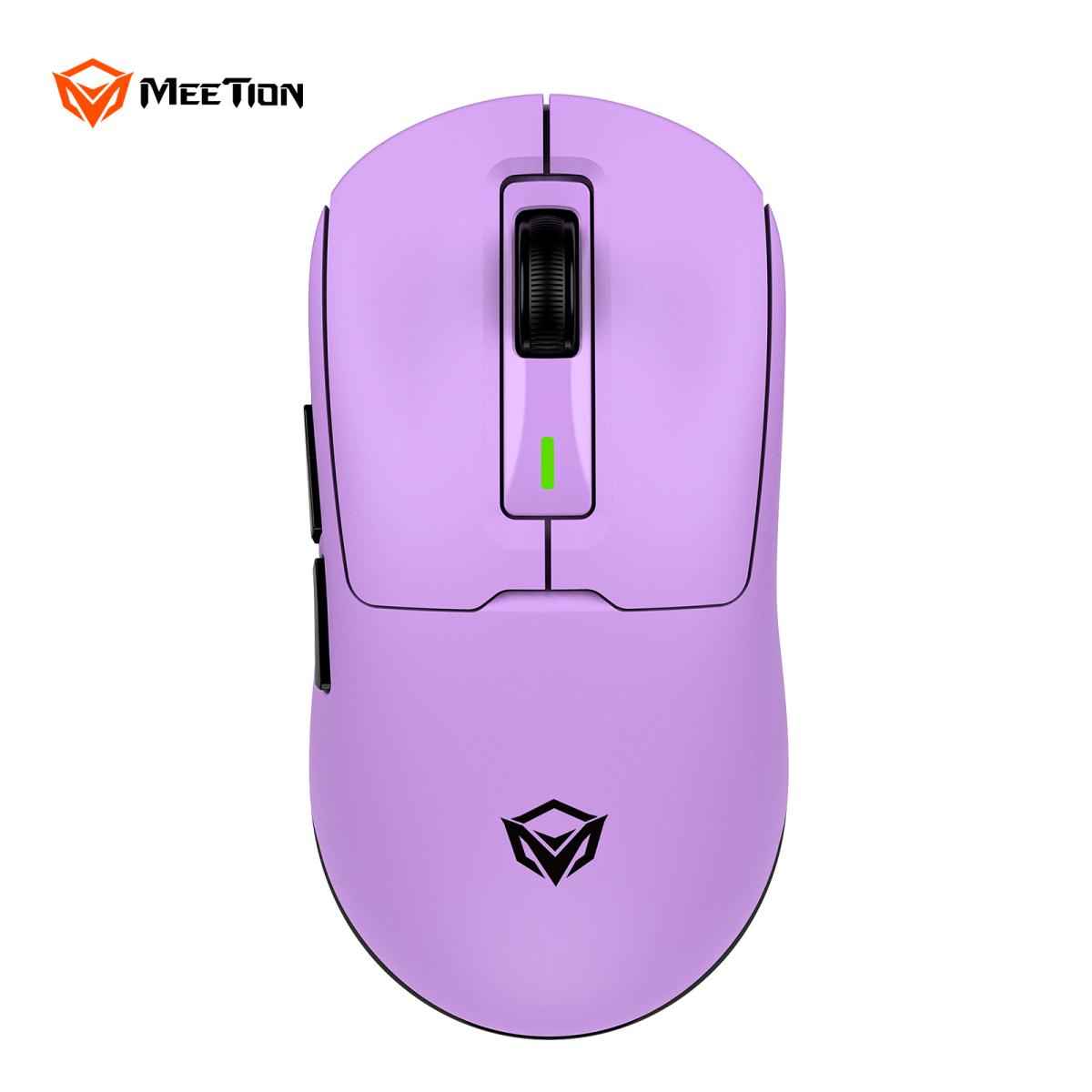 Meetion Air GW24 2.4G Bluetooth & Wired Gaming Mouse -Purple