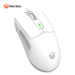 Meetion Air GW24 2.4G Bluetooth & Wired Gaming Mouse - White with wireless with gaming mice
