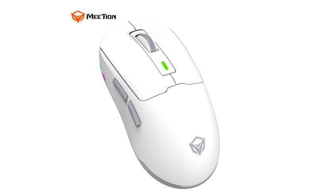 Meetion Air Gw24 2.4g Bluetooth & Wired Gaming Mouse White