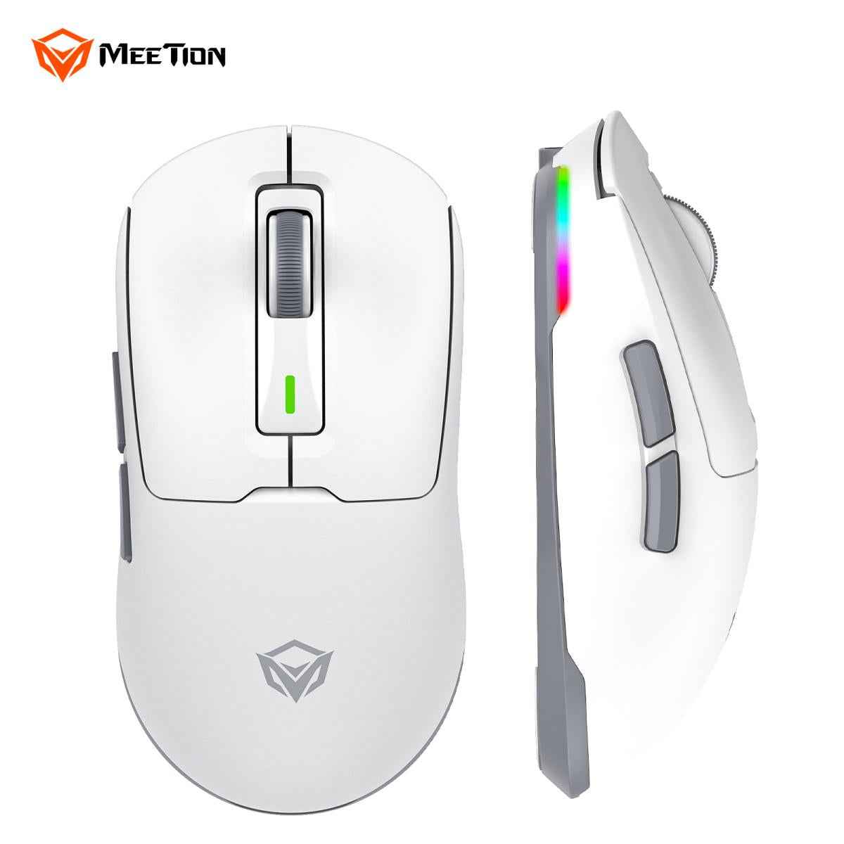Meetion Air GW24 2.4G Bluetooth & Wired Gaming Mouse -White
