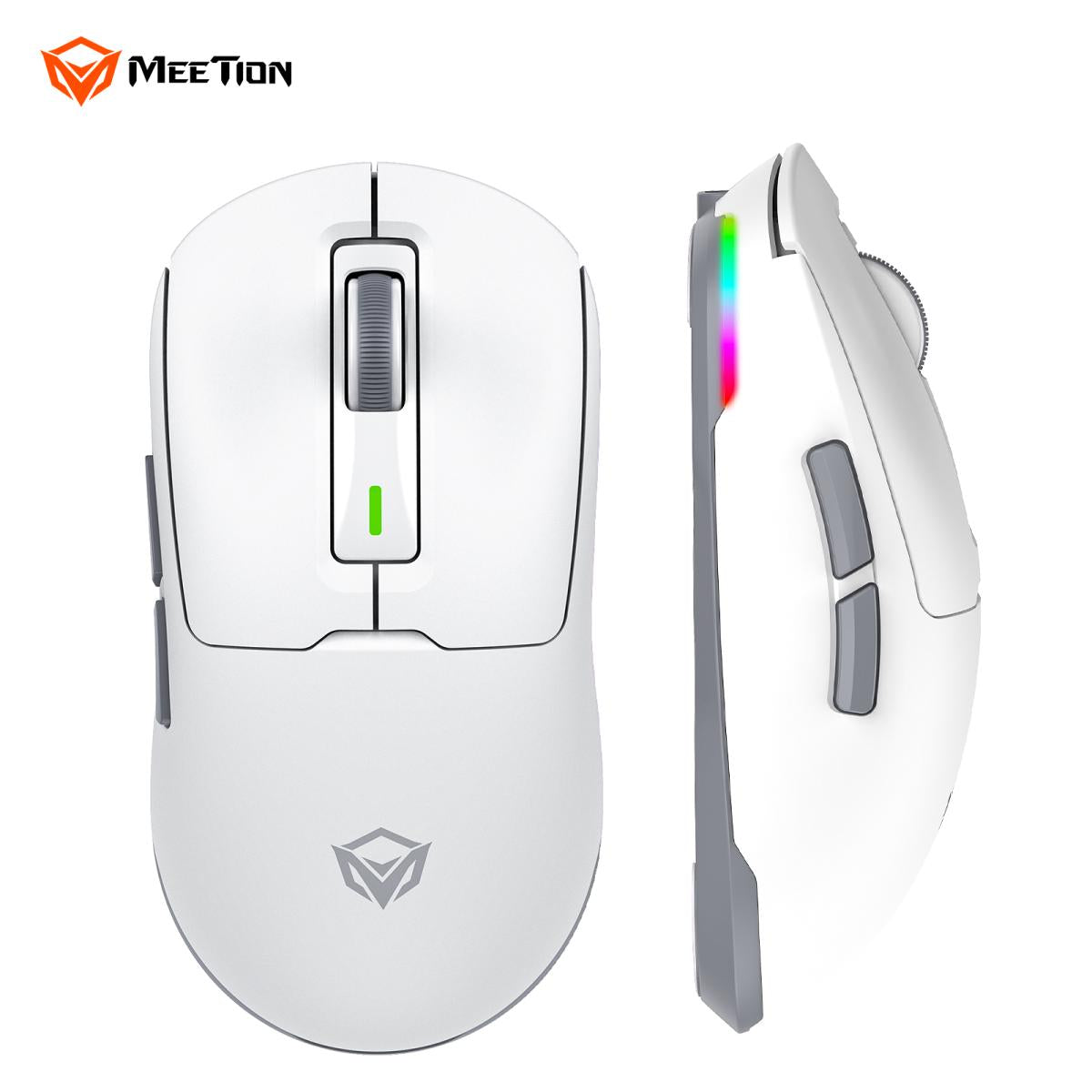 Meetion Air GW24 2.4G Bluetooth & Wired Gaming Mouse -White
