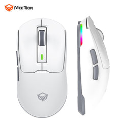 Meetion Air GW24 2.4G Bluetooth & Wired Gaming Mouse -White