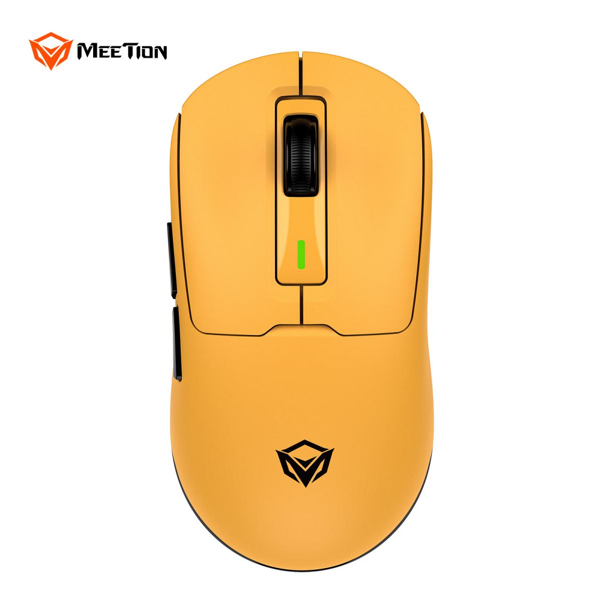 Meetion Air GW24 2.4G Bluetooth & Wired Gaming Mouse -Yellow