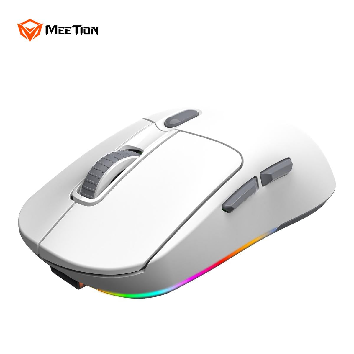 Meetion GW38 Wireless E-Sport Gaming Mouse with Magnetic Charging Dock -White