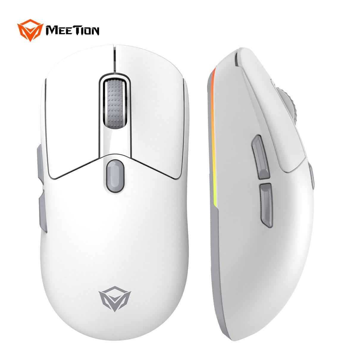 Meetion GW38 Wireless E-Sport Gaming Mouse with Magnetic Charging Dock -White