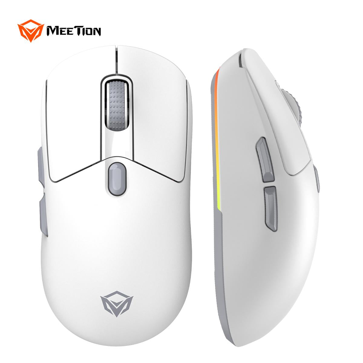 Meetion GW38 Wireless E-Sport Gaming Mouse with Magnetic Charging Dock -White