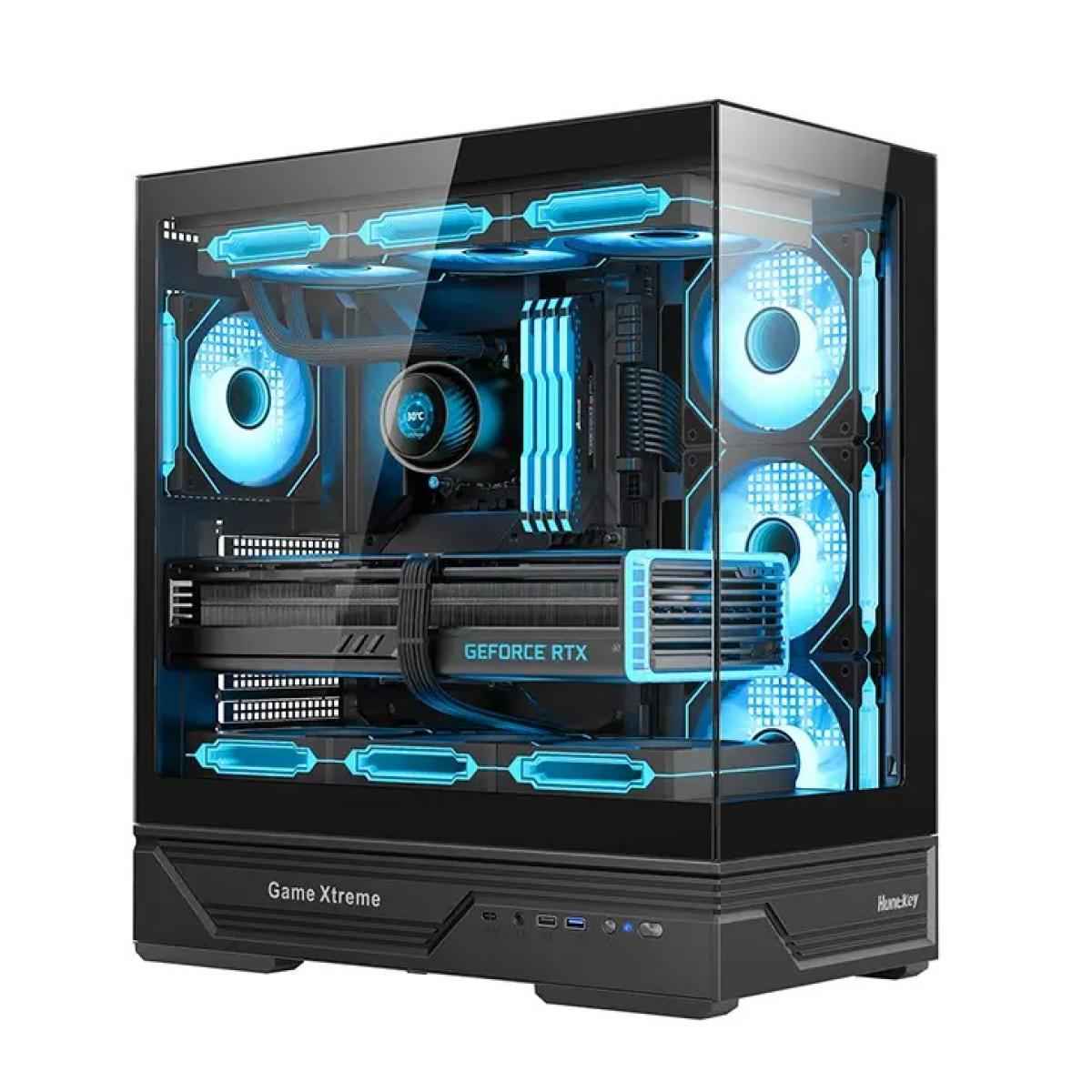 Huntkey GX760A Empty Gaming PC Case without Fans -Black