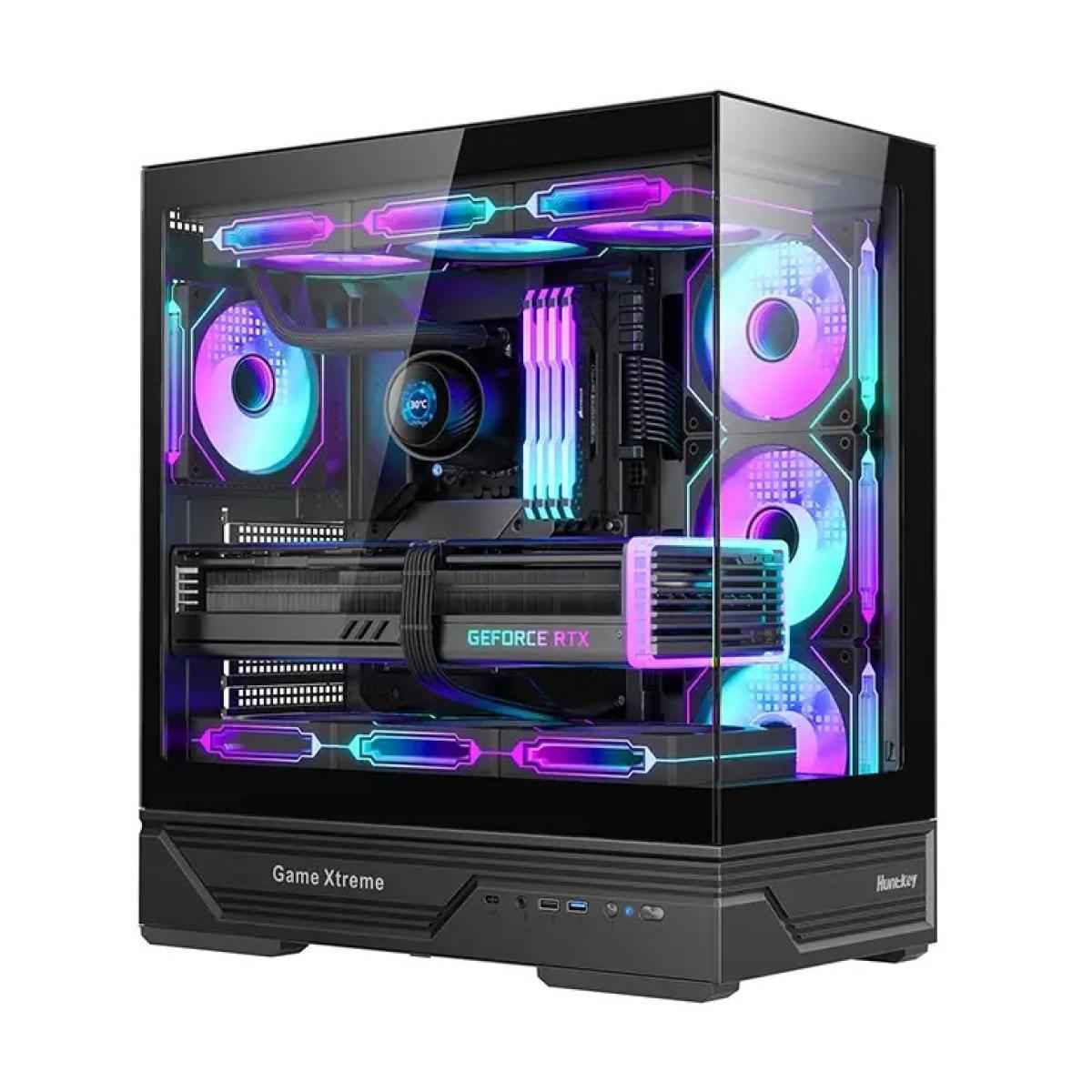 Huntkey GX760A Empty Gaming PC Case without Fans -Black
