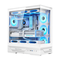 Huntkey GX760A Empty Gaming PC Case without Fans -White