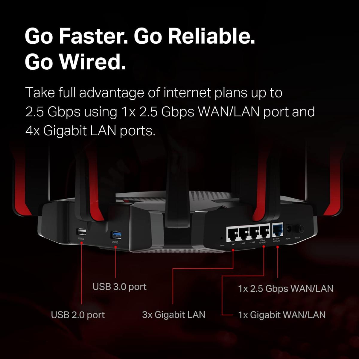 TP - Link AX6600 wireless Wi - Fi router for network connectivity