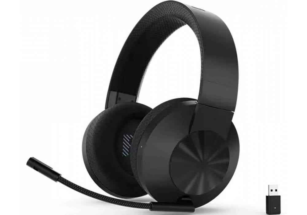 Lenovo Legion H600 Wireless Gaming Headset, Low-Latency 2.4GHz Lossless Audio, Powerful 50mm Drivers, 20-Hour Battery, and Flip-to-Mute Mic