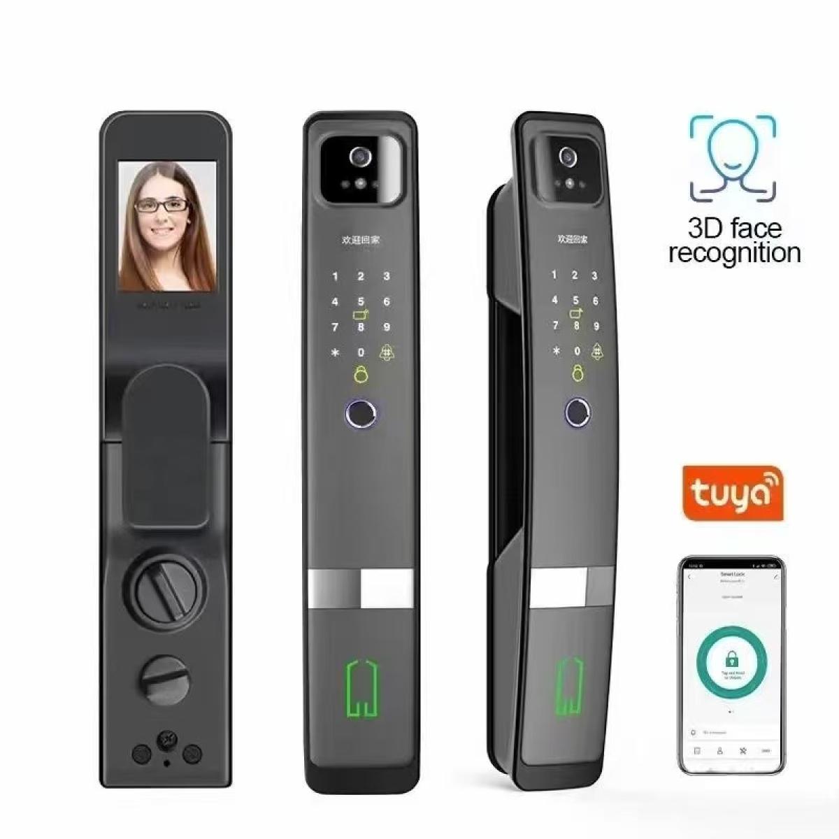 GY-H20P-3D 3D facial Recognition Tuya Intelligent Multifuncional Wireless Smart Door Lock