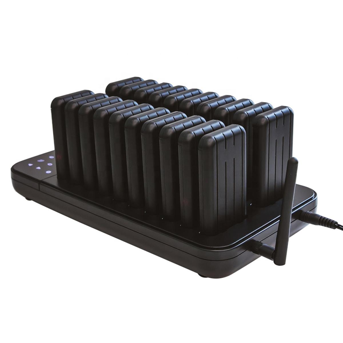 20 Pager Wireless Vibration Calling System for Restaurant & Café 300m