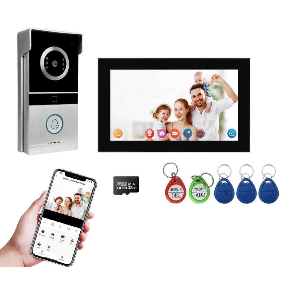 GY-TA101B-HTD2 10 inch 1080P Screen Wi-Fi Analog Video Intercom Kit