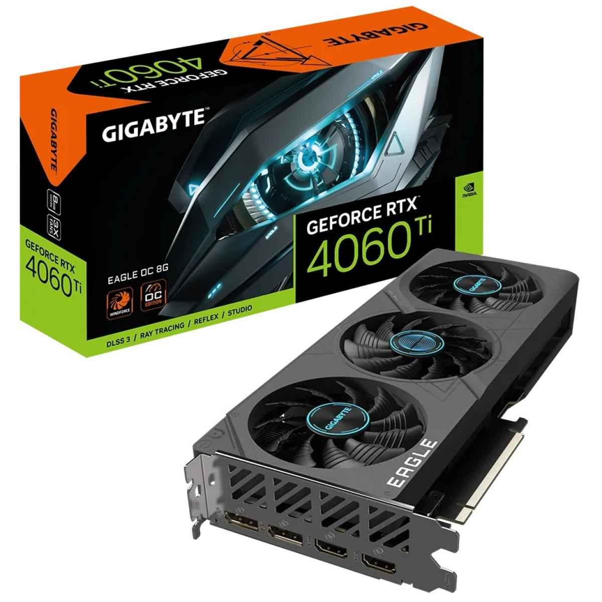 GIGABYTE GeForce RTX 4060 Ti EAGLE OC 8GB GDDR6 - Graphics Card | GV-N406TEAGLE OC-8GD |