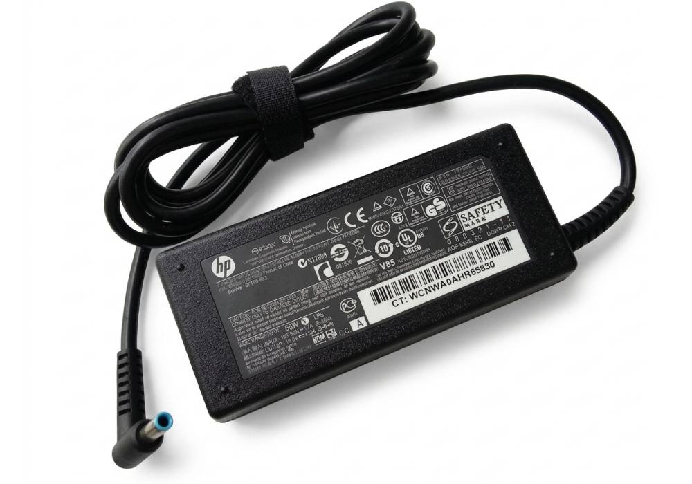 HP Compatible Charger 65W AC Adapter - 19.5V 3.33A, 4.5×3.0mm Slim Blue Tip, CE/FCC/RoHS/UL Certified