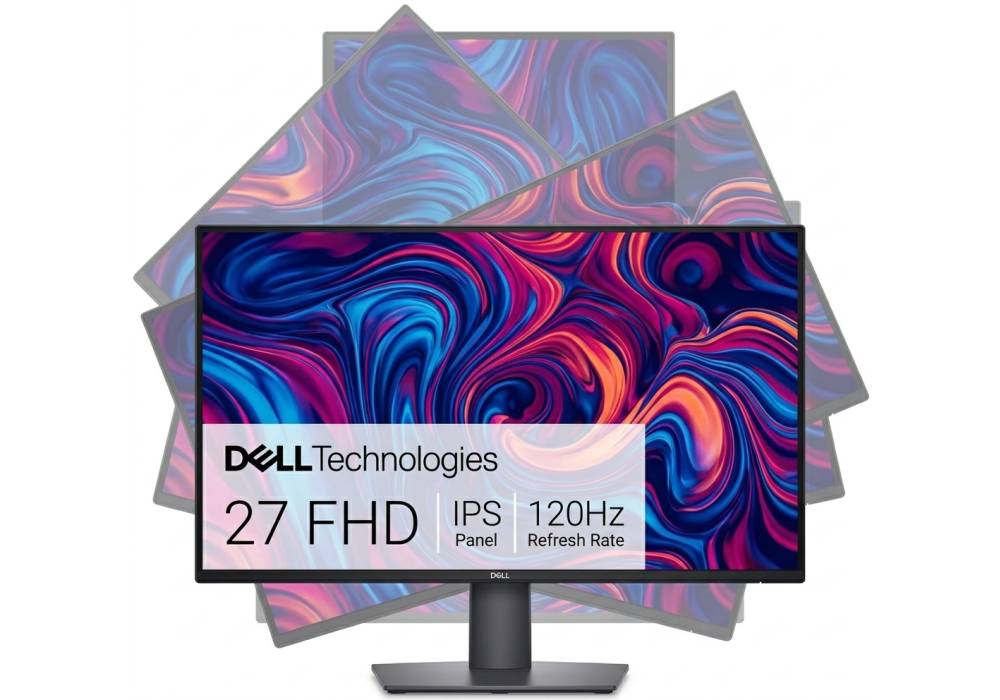 Dell Pro P2726H 27-inch Full HD 120Hz IPS Monitor, 99% sRGB, Height Swivel Tilt Pivot Adjustable Stand, USB Hub, Dark Gray