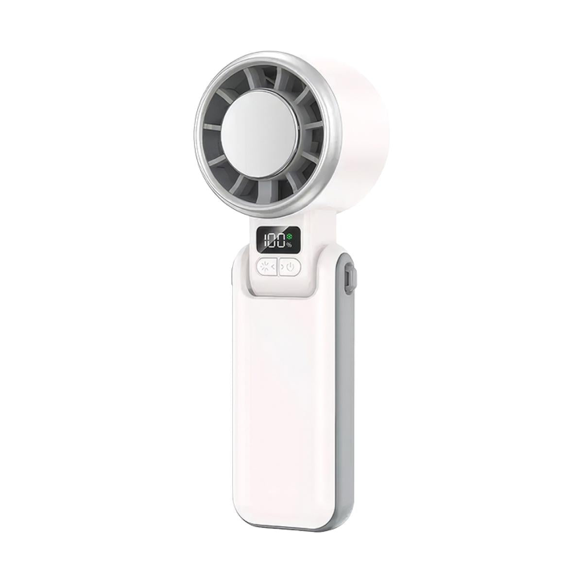 FAN-H03B Smart Digital Display High Speed Handheld Ice Cooling Fan