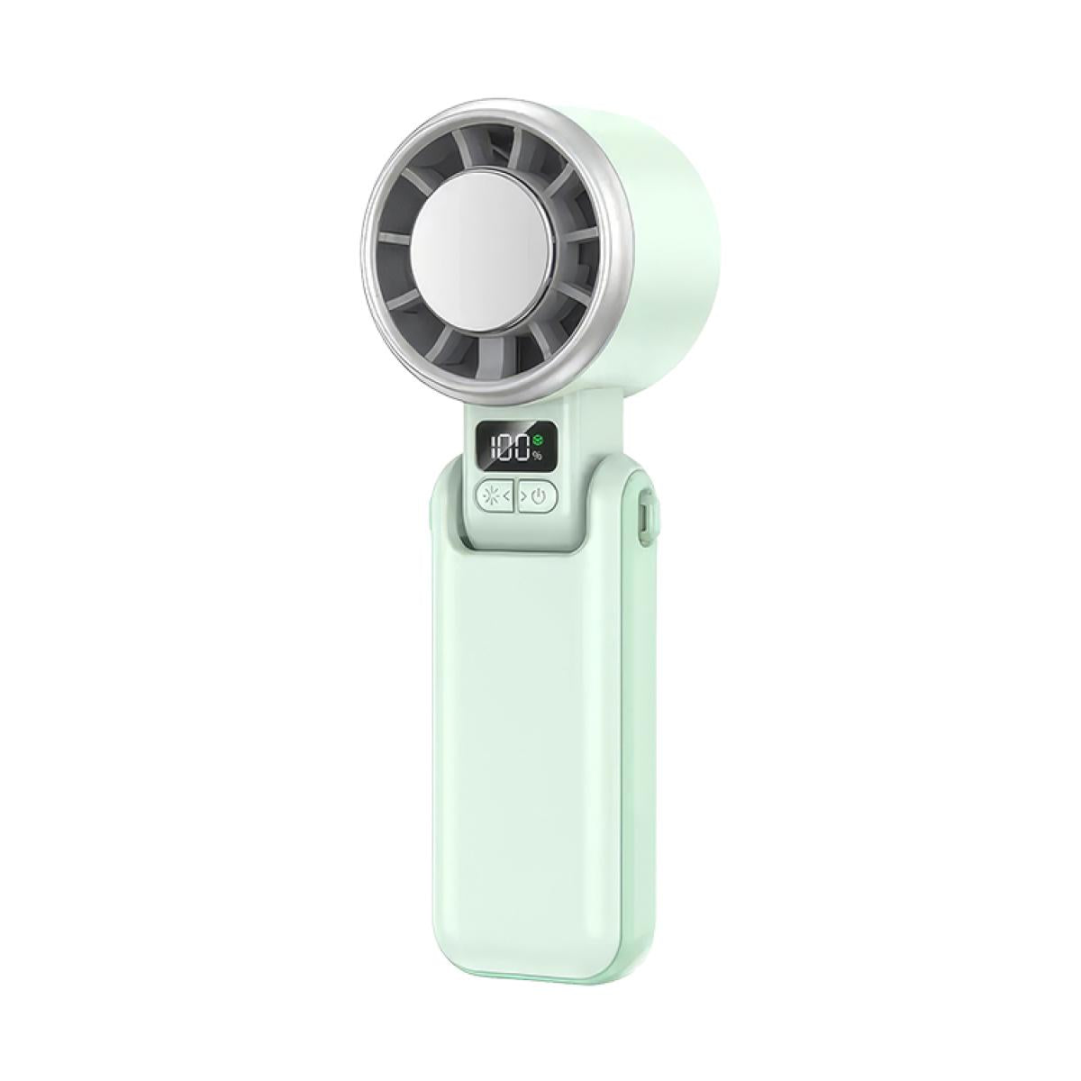 FAN-H03B Smart Digital Display High Speed Handheld Ice Cooling Fan