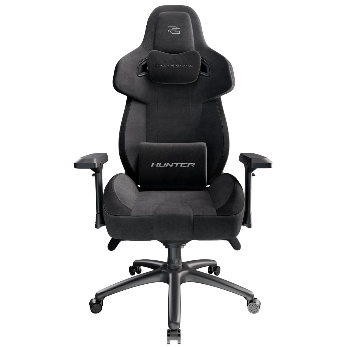 Proove Gaming Hunter Gaming Chair Black – Metal Frame, 4D Armrests, Class 4 Gas Lift
