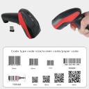 RiCODE AK277B – 2D Wireless Barcode Scanner, 2.4G Interface, CMOS Sensor, Hand‑Free Design, Red & Black