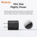 Mcdodo CH-439 45W Sfc2.0 USB Type C Ultimate Mini GaN Charger Super Smalle Design 5th Gen GaN Tech with Multi-Layer Protection - 18 Months Warranty