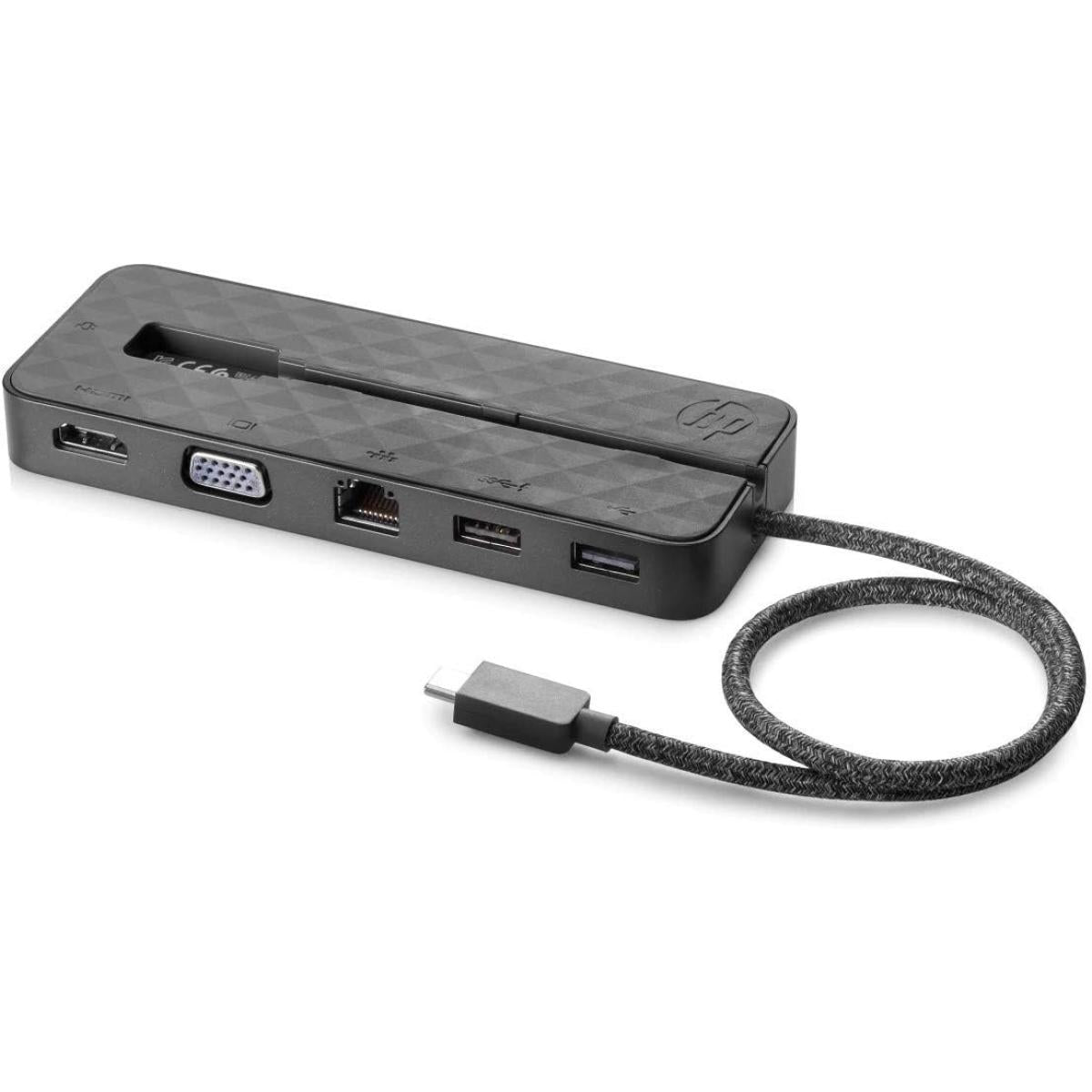 HP Travel Dock USB-C Port Replicator (USB 2.0, USB 3.0, Ethernet, VGA, HDMI) - Black HP Travel Dock USB-C Port Replicator (USB 2.0, USB 3.0, Ethernet, VGA, HDMI) - Black