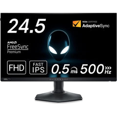 Dell Alienware Aw2524hf 25" Full Hd Fast Ips 500hz (oc) 0.5 Ms 1.07 Billion Colors 100% Srgb 95% Dci P3 Adaptive Sync 1x Hdmi 2x Dp & Usb Hub