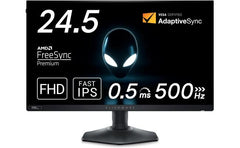 Dell Alienware AW2524HF 25" Full HD Fast IPS 500Hz (OC) 0.5 ms 1.07 Billion Colors 100% sRGB 95% DCI-P3 Adaptive-Sync 1x HDMI 2x DP & USB Hub