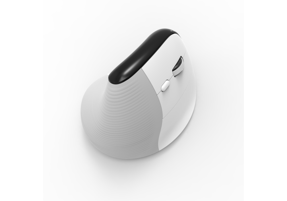New Design acer OMR217 RECHARGER BATTERY Wireless Mice BT Vertical Ergonomic Mouse for Windows/Mac - White & Gray