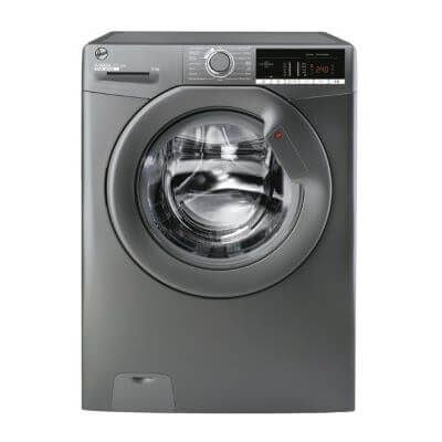 H3W49TGGE-80 Hoover Washing Machine, 9 Kg, 16 Programs, 1400 Cycles, Silver