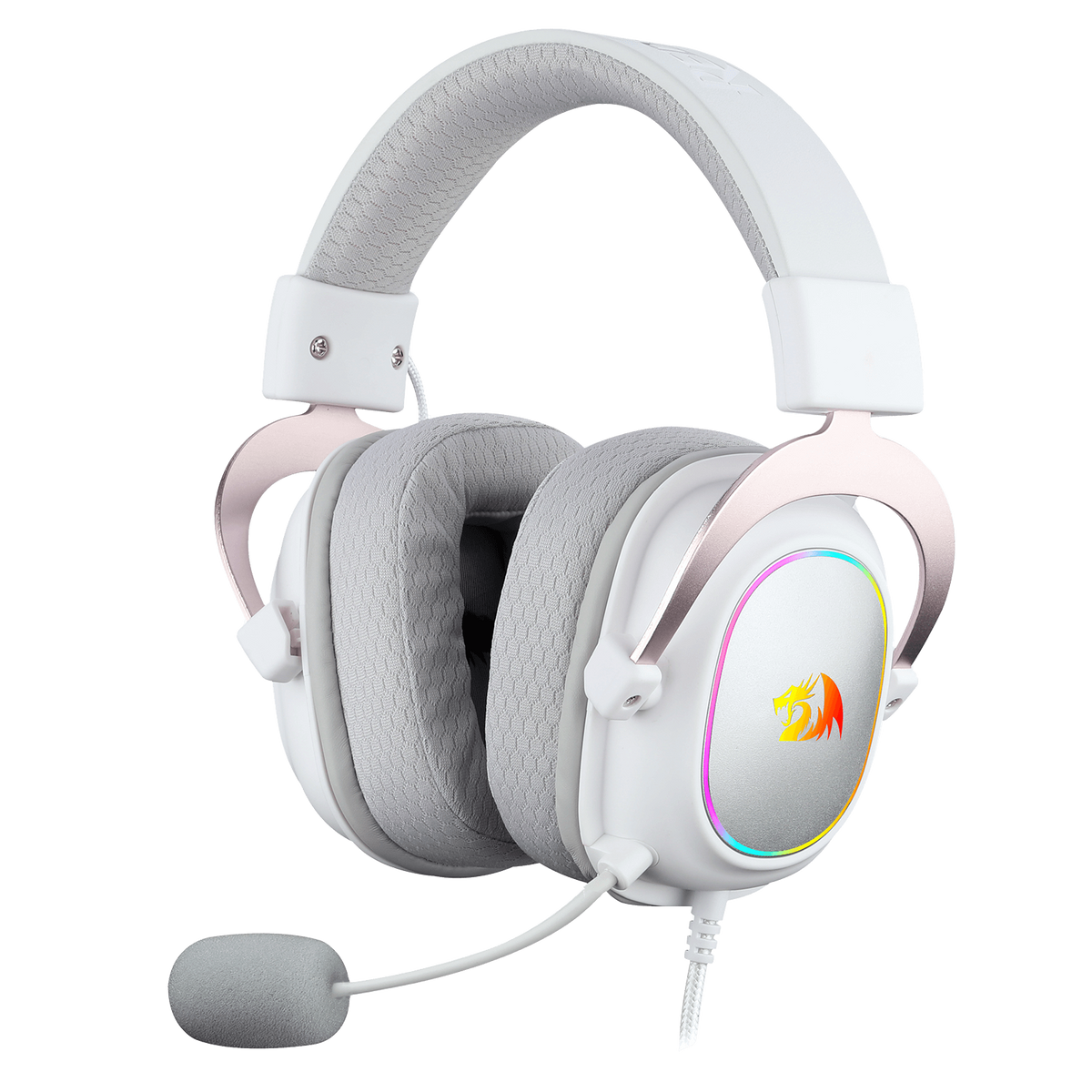 Redragon Zeus X H510-RGB Wired Surround Sound Gaming Headset - White