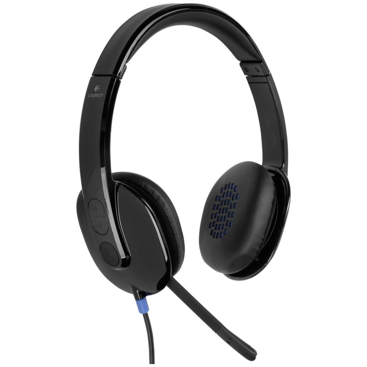 Logitech H340 Stereo Wired Over Ear Headphones With Mic With Noise Cancelling Usb Pc/mac/laptop Black Logitech H340 Stereo Wired Over Ear Headphones With Mic With Noise Cancelling Usb Pc/mac/laptop Black
