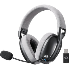 Redragon H878bg 3 Mode Wireless Blue Lighting Gaming Headset Lightweight 7.1 Surround Sound 40mm Drivers Detachable Microphone Multi Platforms For Pc, Ps5/4/3, Switch, Mobile, Black - CompuMe