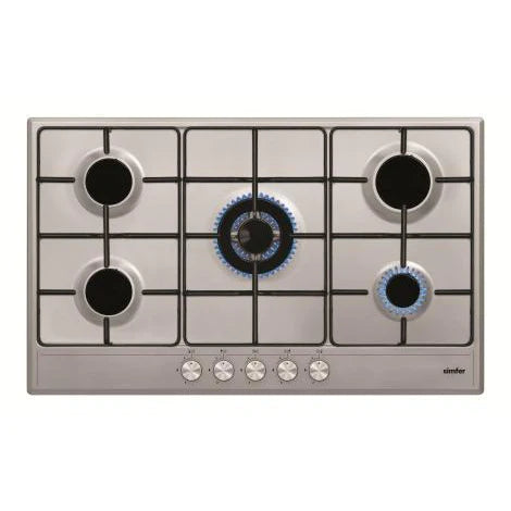 H9511VGRM Smfer Built-In Cooker 90 Cm Steel