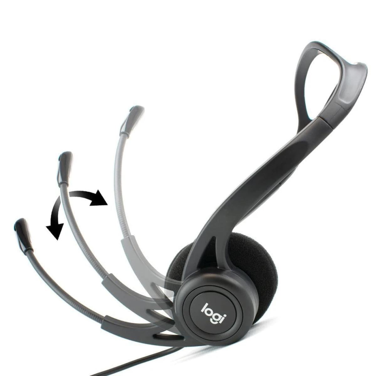 Logitech 960 Usb (windows & Mac) Noise Cancelling W/ Mute Button Stereo Headset Logitech 960 Usb (windows & Mac) Noise Cancelling W/ Mute Button Stereo Headset