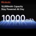 Mcdodo 318 30W 3-in-1 Digital Display Power Bank 10000mAh Retractable Cable & Interchangeable UK/EU/US Plugs Fast Charger - 18 Month Warranty