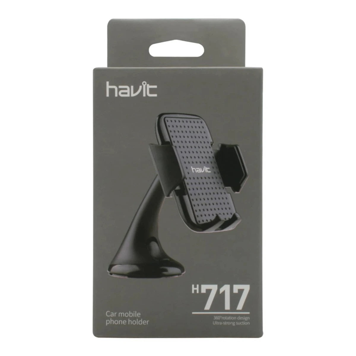 HAVIT CAR MOBILE PHONE HOLDER 360 ROTATION H717 - BK, phone stands