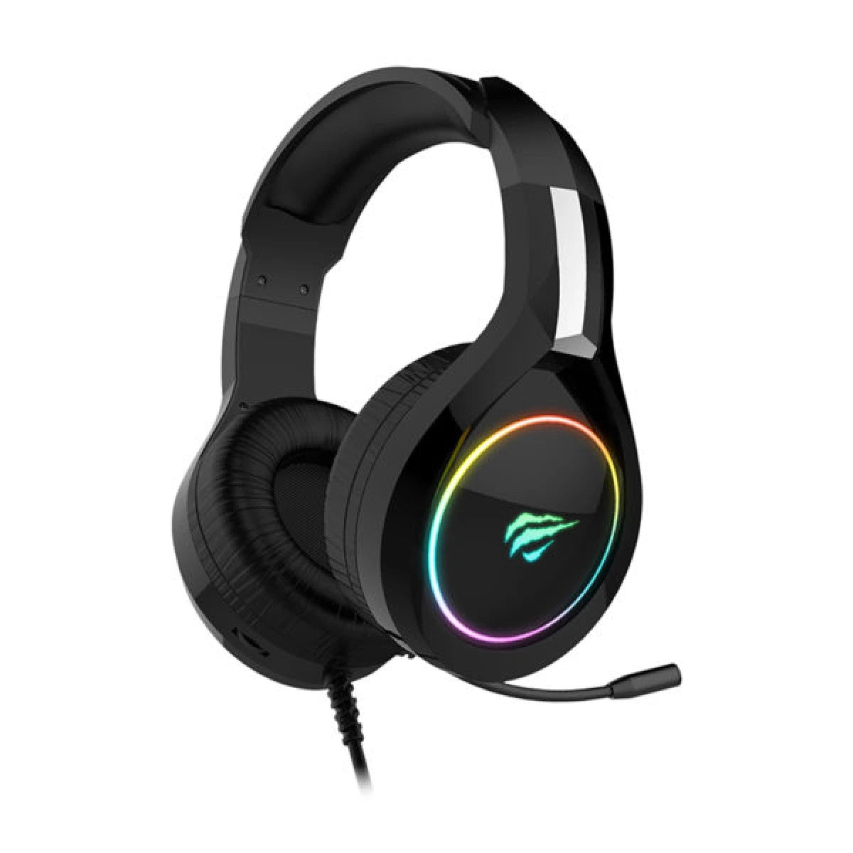 HAVIT H2232D GAMING HEADPHONE JACK - 3.5MM COOL SAHPE RGB LIGHT with headset