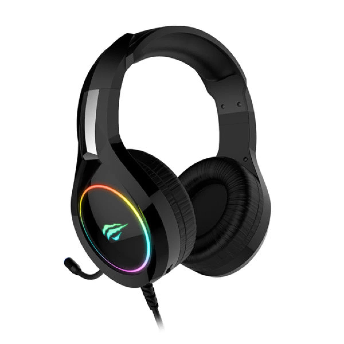 HAVIT H2232D GAMING HEADPHONE JACK - 3.5MM COOL SAHPE RGB LIGHT with headset