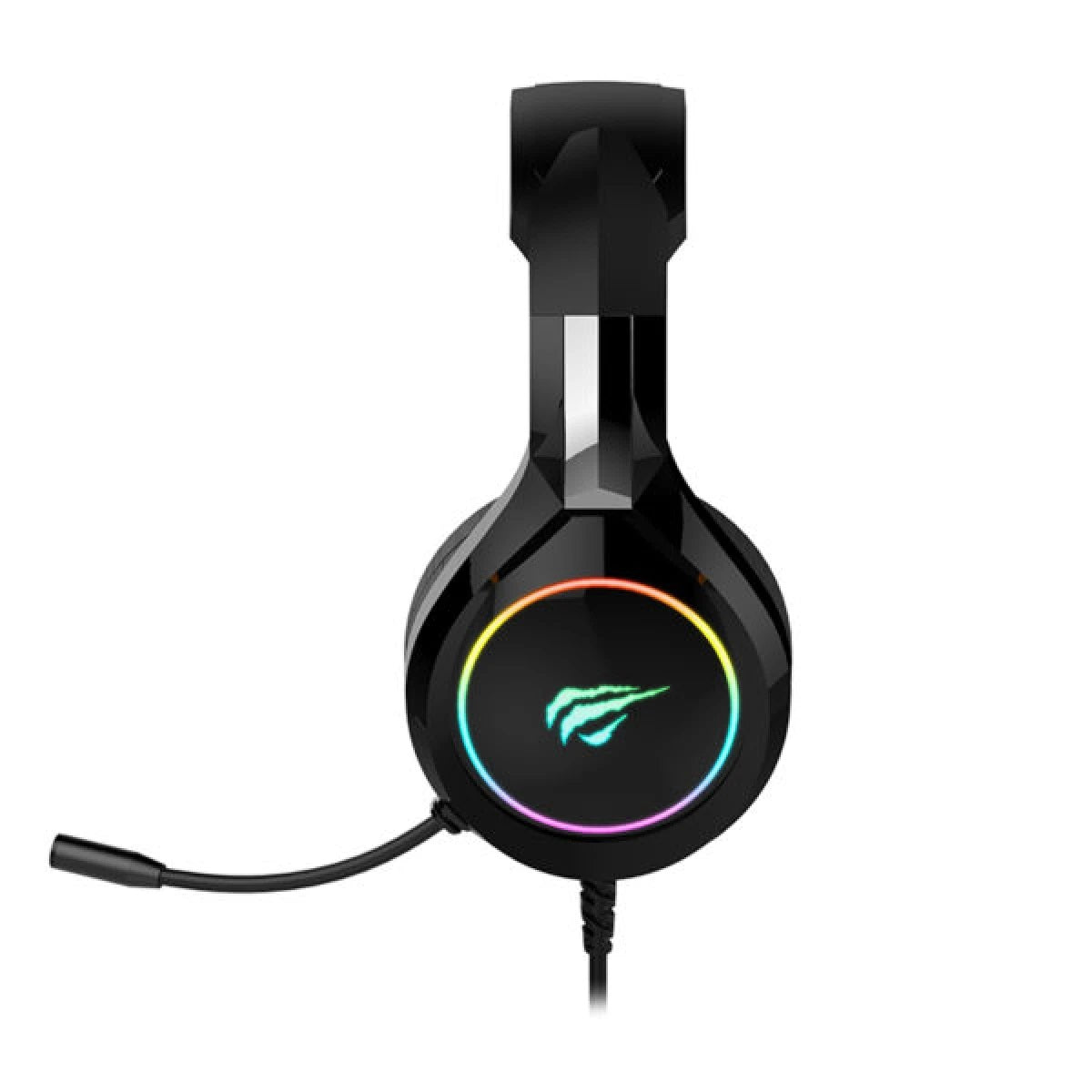 HAVIT H2232D GAMING HEADPHONE JACK - 3.5MM COOL SAHPE RGB LIGHT with headset