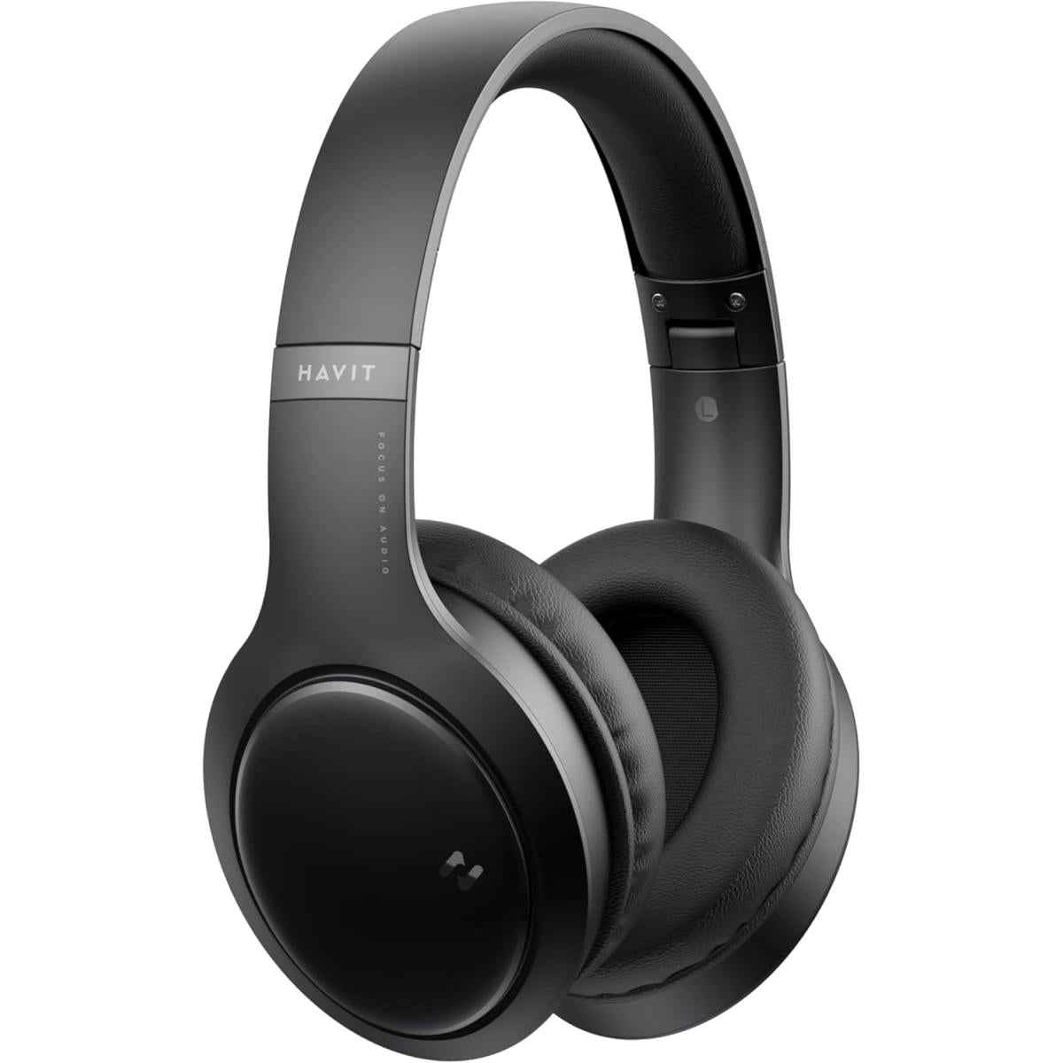 HAVIT H633BT Bluetooth Headphones | Over-Ear Design with Deep Bass, 20H Playtime, Foldable & Lightweight
