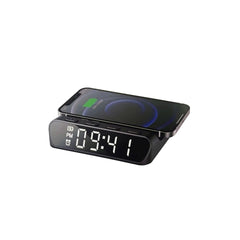 HAVIT W3031 - BK 3 - in - 1 Wireless 15W Qi Charger with Alarm Clock - Black