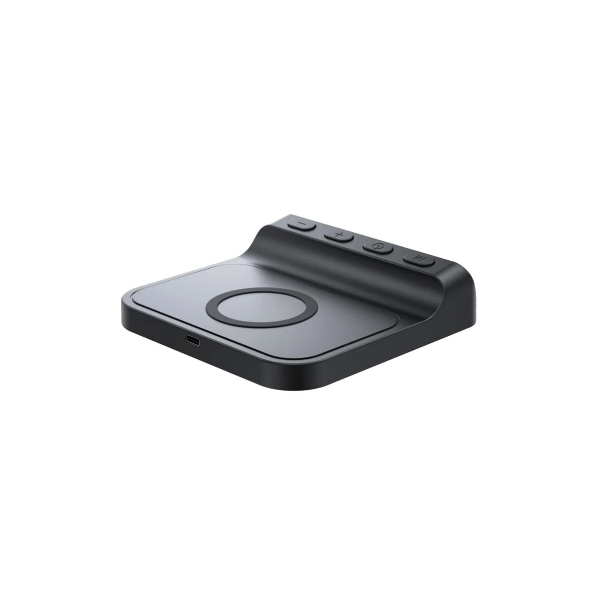 HAVIT W3031 - BK 3 - in - 1 Wireless 15W Qi Charger with Alarm Clock - Black