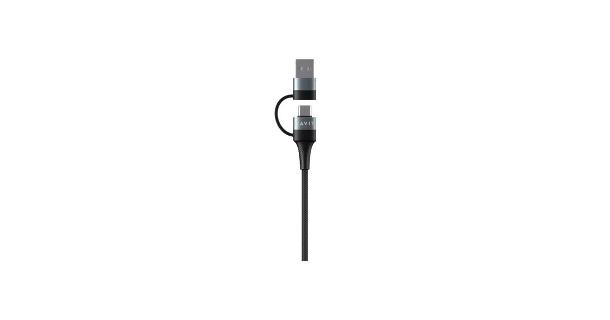 HAVIT CB6244 4 IN 1 MULTI CHARGING CABLE USB-A/USB-C TO USB-C/LIGHTNING - CompuMe