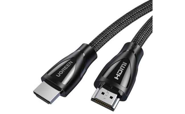 UGREEN HDMI 2.1 Ultra High Speed Cable Up To 8K@60 , 4K@120Hz, Cotton braided, 180 Degree, Nickel plated- 2M