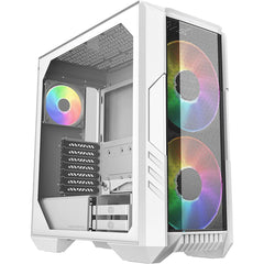 Cooler Master HAF 500 White Edition High Airflow Mesh ARGB Lighting Fans USB 3.2 Gen 2 Type C