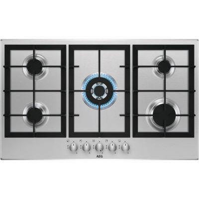 HGB95320SM Built-in Gas, 90 Cm, 5 Burners, Stainless Steel