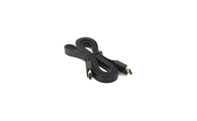 Haing Hi 0103 Hdf Flat Hdmi V1.4 Cable High Speed + Ethernet Gold 3d Hd Hdtv Lead 3m