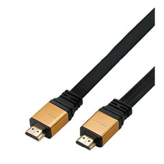 HAING HI-0105-HDF Flat HDMI V1.4 Cable High Speed + Ethernet Gold 3d HD HDTV Lead -5M